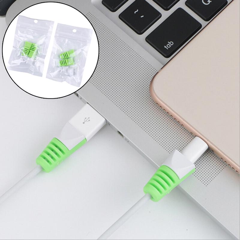 4Pcs Practical Protector Saver Cover For Phones Usb Charger Cable Cord Wire