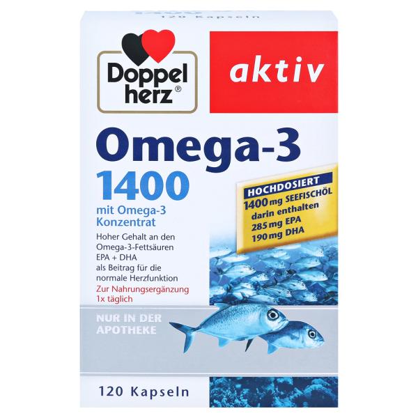 Doppelhertz Active Omega 3 1400, 120 Capsules