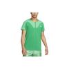 Court Dri-FIT ADV Slam Color Block Crew Neck Short Sleeve T-Shirt Men Tops Stadium-Green DV0692-324