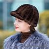 Women's Winter Warm Mink Fur Knight Duckbill Hat