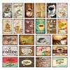 Coffee Vintage Tin Sign Metal Sign Decorative Plaque Retro Plate Cafe Kitchen Living Room Coffee Bar Decoration