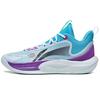 Sound Speed Team Fabric Synthetic Leather TPU Non-Slip Support Rebound Low-Top Basketball Shoes Men Sneakers Blue Purple ABPT023-3