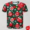 New Fashion 3D Printing Happy Christmas Boy Girls Tshirt Short Sleeve T Shirts Funny Xmas Graphic T-Shirts Y2k Mens Clothing Tees