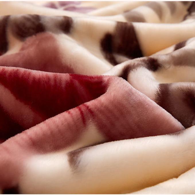 Winter Blanket Bed Soft Coral Flannel Flannel Blanket Faux Fur Mink Solid Color Sofa Cover Bed Cover Plus Velvet Breathable Sheet