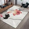 WTEMPO Printed Carpet Bedroom Carpet Living Room Sofa Coffee Table Carpet Bay Window Art Carpet