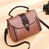 Women PU HandBag Women Single Shoulder Bags Casual Small Square Bag Leather Stitching Soft Messenger Bag