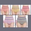 5PCS Women's High Waist Abdominal Panties Postpartum Shaping Sexy Buttocks Large Size Briefs