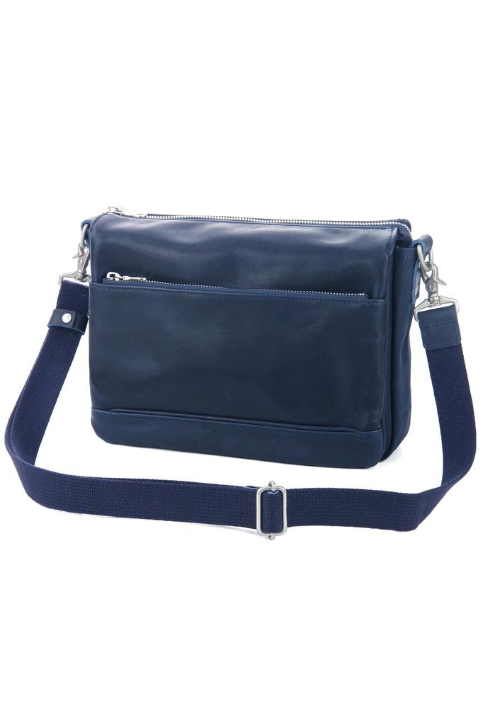 Shoulder Bag Genuine Leather Glove Leather YNM200 Navy [Baggy Port] Men's BP-YNM200-NV