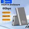 mSATA To USB 3.1 Gen2 6Gbps SSD Enclosure Adapter Case with Type C Port for mSATA Internal Solid State Drive Hard Drive