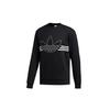 Adidas Originals Outline Trf Crw Sweatshirt With Large Logo Print Men Sweatshirt Black ED4687