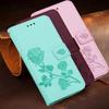 Rose Flower Leather Flip Wallet Cover Case For Xiaomi Redmi 9A 9C 9 8 8A 7A 7 6 Pro 6A Phone Case For Redmi Note 9 8 7 6 5A K20 K30 Pro