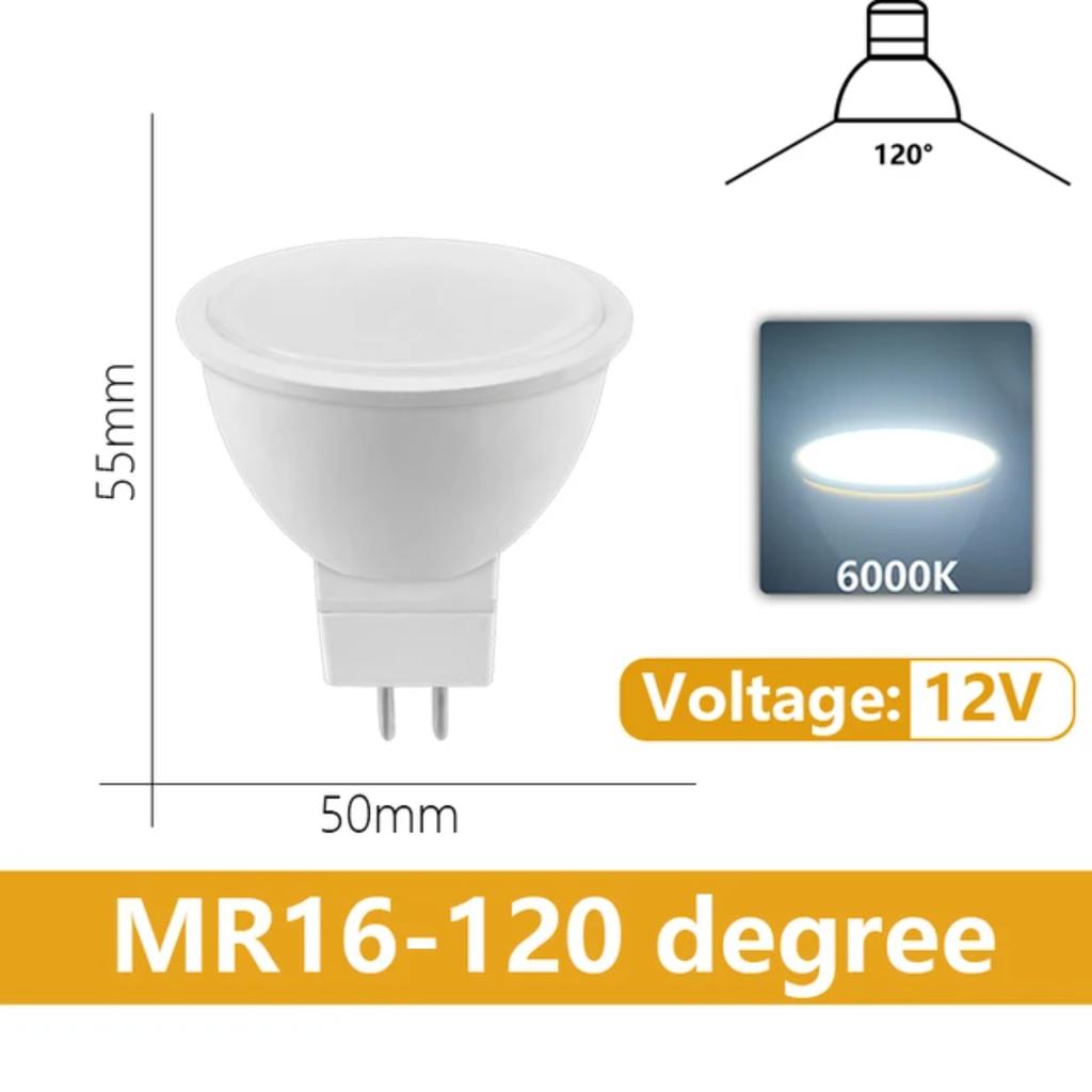 New High-Quality Superbright Low Voltage MR16 LED Spotlight - Pack of 4-20, Energy-Efficient Stoning Replacement for 20W-50W Hal