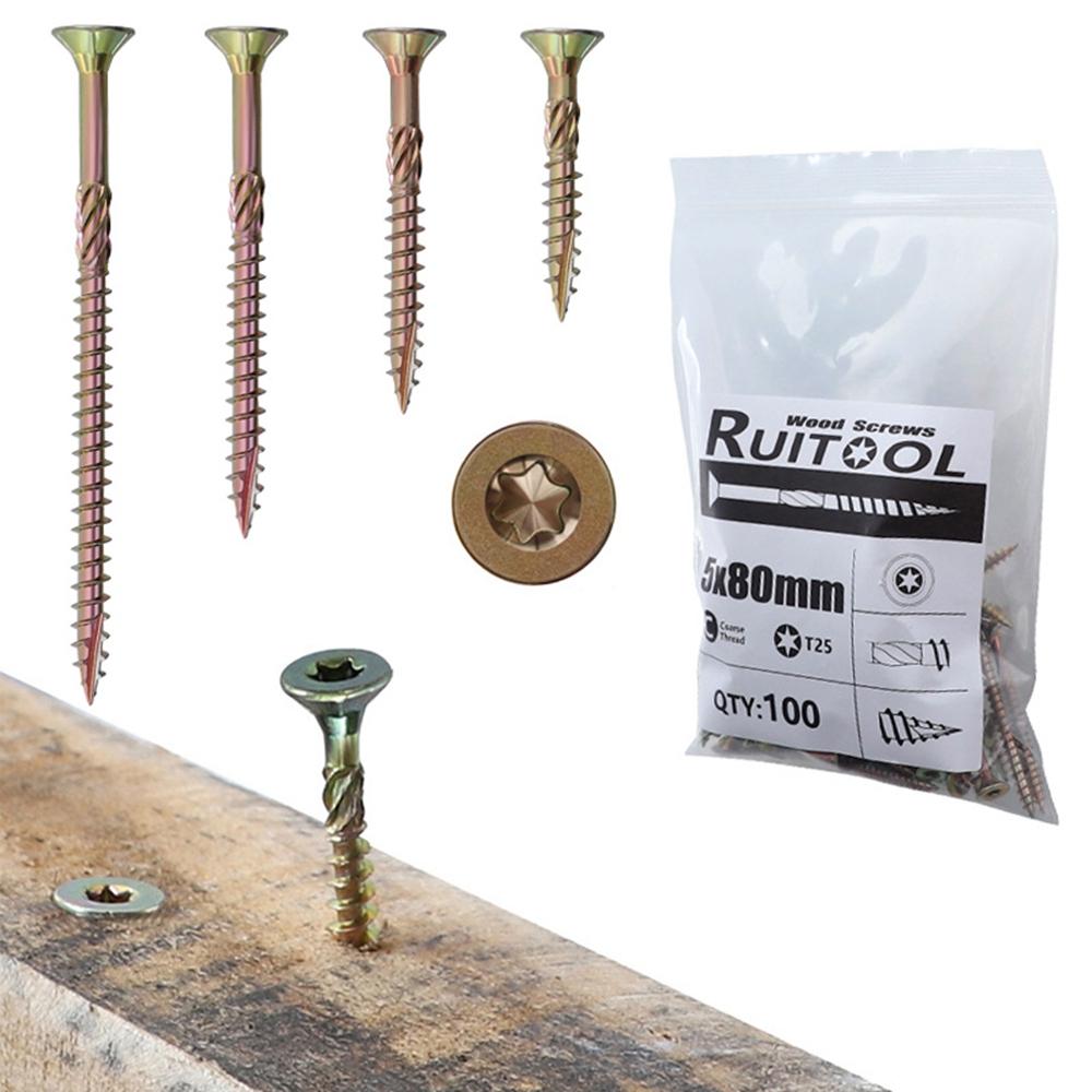 Galvanized Torx Metal Hardware Deck Binding Woodworking Supplies T25 Screws Screws Fastener