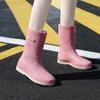 Women's Medium Fashion Waterproof High Tube Thermal Rain Boots
