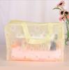Translucent Handbag Organizer Makeup Travel Cosmetic Bag Waterproof PVC Toiletry Kits Bathroom Storage Wash Bag Daisy Handbag