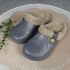 Winter Waterproof Garden Men Women Home Fur Clogs Soft Slippers Bedroom Fuzzy Shoes Indoor Outdoor Plus Size