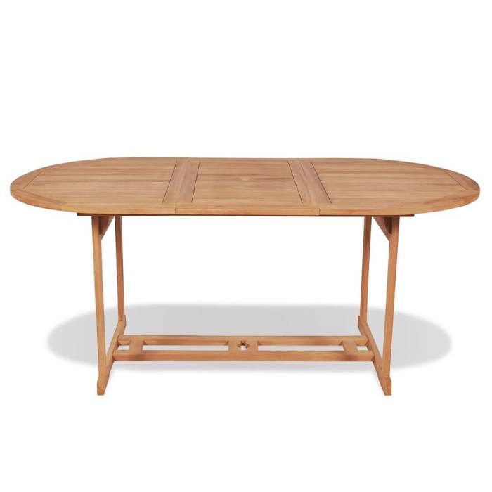 VidaXL Table de jardin 180x90x75 cm Bois de teck solide