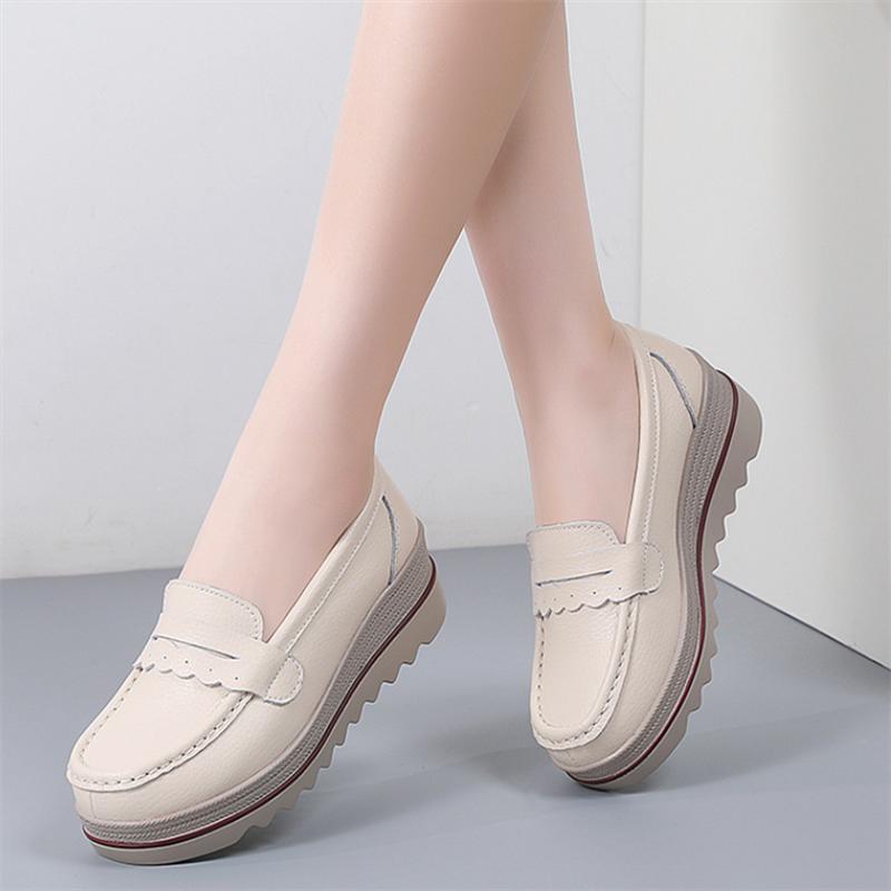 Woman's Casual Shoes Female Flat Shoes Loafers Slip On Ladies Moccasins Breathable Women Platform Sneakers Zapatos Mujer