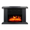 Small Vertical Fireplace Heater: Fast Heating Mini Flame Heater for Home