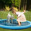 Water Splash Pad for Kids Dogs Leakproof Splash Pool Adjustable Water Spray Mat for Toddlers Outdoor Summer Toy