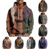 Halloween Print Men's Loose Hooded Sweatshirt