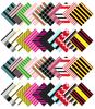 Soimoi Stripes Print  Precut 5-inch Cotton  Fabric  Quilting  Squares  Charm Pack DIY Patchwork Sewing Craft
