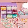 Handmade DIY Beading Kit for Kids: Educational Bracelet & Necklace Craft Set with Glass Beads
