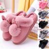 Cute Rabbit Ears House Shoes Women Winter Warm Slippers Female Plush Slippers For Home Indoor Casual Ladies Soft Shoe Woman