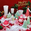 Christmas Tree Scented Candle Silicone Mold Christmas Diy Diffuser Plaster Handmade Soap Ice Cube Grinder