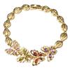 Multicolor Cubic Zirconia Butterfly Bracelet Leaf Chain Women's Daily Beautiful Wear Jewelry