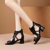 Fashion Soft Sandals Woman ,Summer High Heels Shoes ,Sexy Hollow Out ,Peep Toe ,Rome Style ,Black ,Brown ,Beige ,Dropship