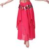 Women's Sequined Fringe Belly Dance Chiffon Skirt Dance Skirt
