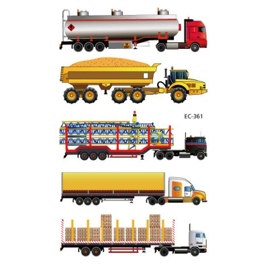 1pcs Fake Tattoo Stickers Cartoon Car Temporary Tattoo Kids Children Hands Arm DIY Body Art Temporary Tattoo Sticker