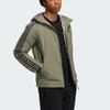 Adidas 3St Down Jacket Outdoor Sports Hooded With Down Winter Men Outerwear Army-Green H23083