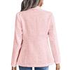 Tweed Women's Blazer Lapel Thin Coat Fashion Casual Top Commuter Single Breasted Long Sleeved Thin Jacket Spring and Autumn
