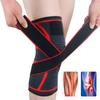 1Pcs Compression Knee Brace Support, Non Slip Knee Sleeves, Adjustable Knee Protector with Pressure Strap for Sports, Running