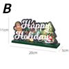 Wooden Christmas Ornaments Santa Desktop Decoration Christmas Decorations for Home Gifts New Year