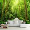 Wallpaper 3d Murals Into The Fresh Natural Forest Tree Beautiful Background Wall Papers Home Decor 3d Wallpaper