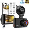 New Dual-lens 4K WiFi GPS Car Driving Recorder Automatic Driving Recorder Time-lapse Video Built-in Supports 24-hour Parking Monitor