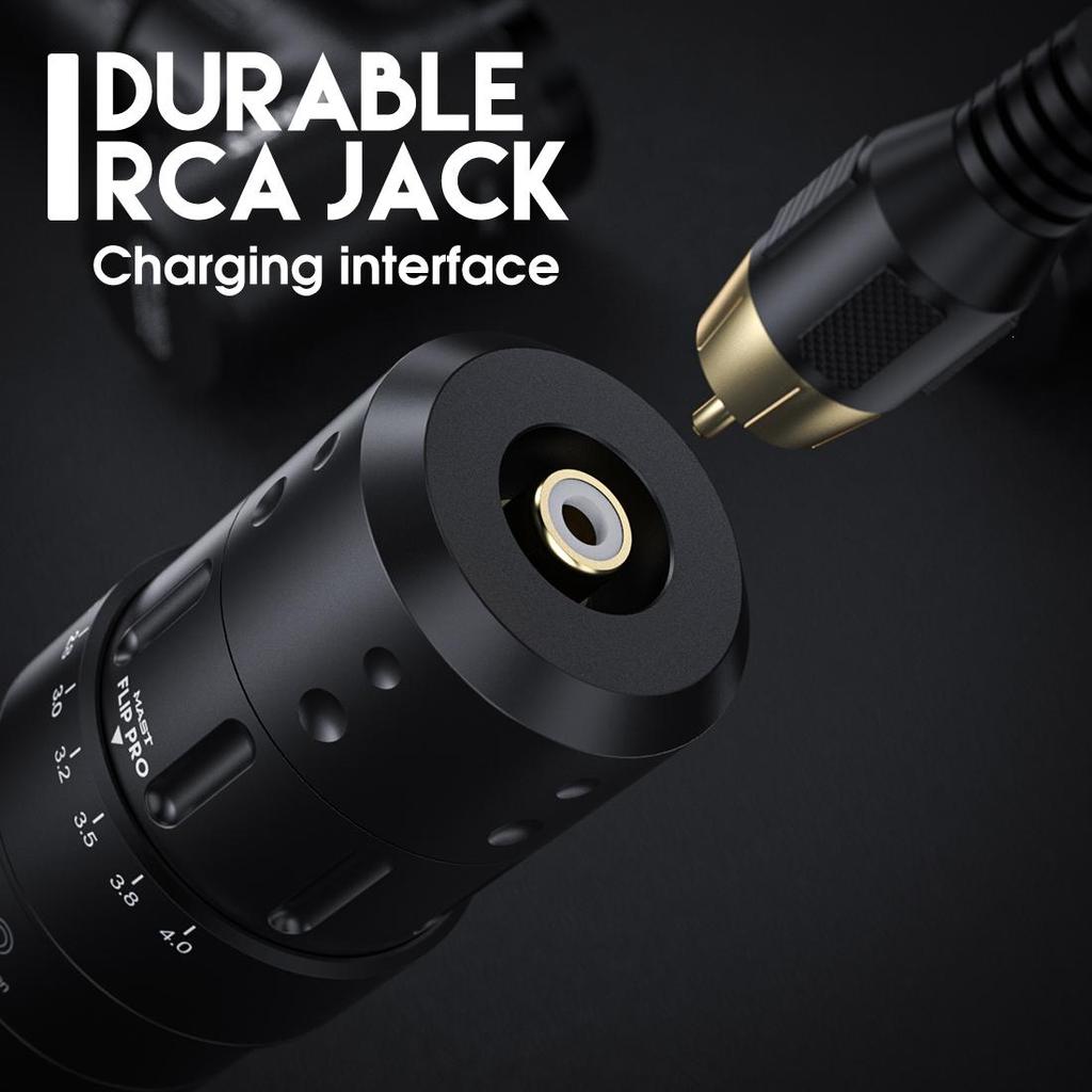 Wireless Tattoo Pen Machine with 2.6-4.0mm Strokes Changeable | Mast Flip Pro
