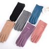 Fashion Lady Gloves Women Winter Vintage Touch Screen Full Finger Cycling Driving Keep Warm Windproof Female Glove Mittens