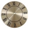 Aluminium Clock Dial Face Flat Profile Gold Background