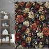 Spring Flower Shower Curtain, Bathroom Decorative Shower Curtain, Waterproof Shower Curtain with Hooks