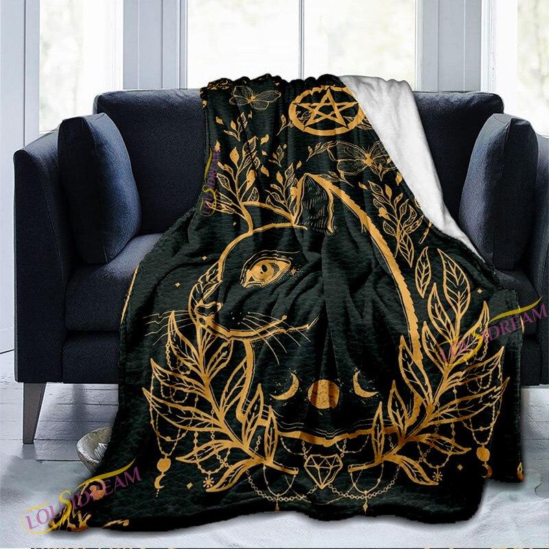 Cartoon Cute Cat Pattern Blanket Warm Blanket Super Soft Flannel Blanket Plush Bed Blanket for Adults and Children Bed or Sofa