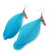 [N7239] - Designer Earrings 'Cheyennes' Turquoise Red