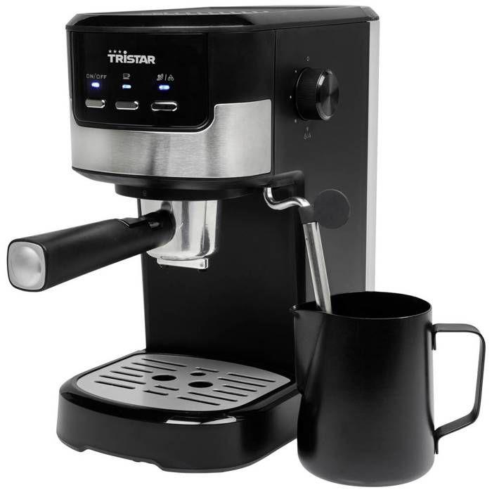 Tristar CM-2278 Machine À Expresso Noir, Acier Inoxydable 1100 W