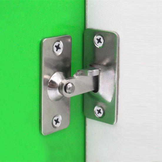 Door Hasp Latch Rustproof Corrosion Resistant Easy Assembly Mini Size 90-Degree Door