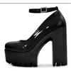 Women Pumps Shoes Sexy Thick High Heels Platform Black Dress Party Wedding Shoes Woman Sandals High Heels Platform Heels