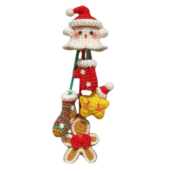 Halloween Crochet Kit Crochet Ghost Bag Charm DIY Kit Crochet Project Ghost Hanging Decoration Craft Set for Crochet Lovers