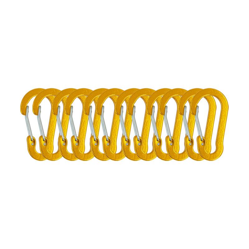 12PCS Carabiner Clip Set Tourist Small Hooks Outdoor Fishing Camping Cycling Hiking Multi Tool Keychain Buckle Karabiners